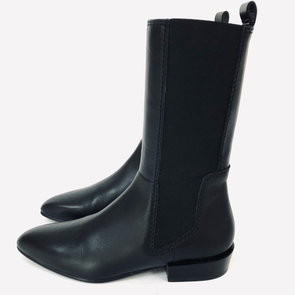 3.1 Phillip Lim Lthr Dree Mid - Calf Stretch Boots - Picture 5 of 7